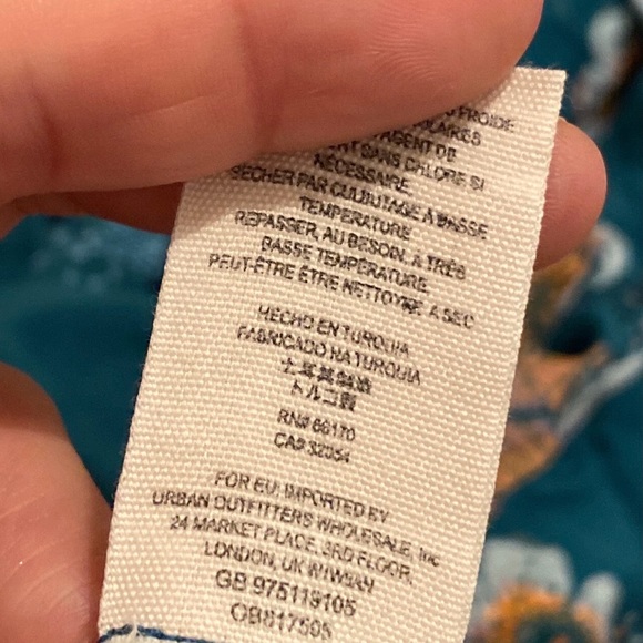 Free People Tuscan Dreams Printed Tunic sz M - Picture 15 of 15